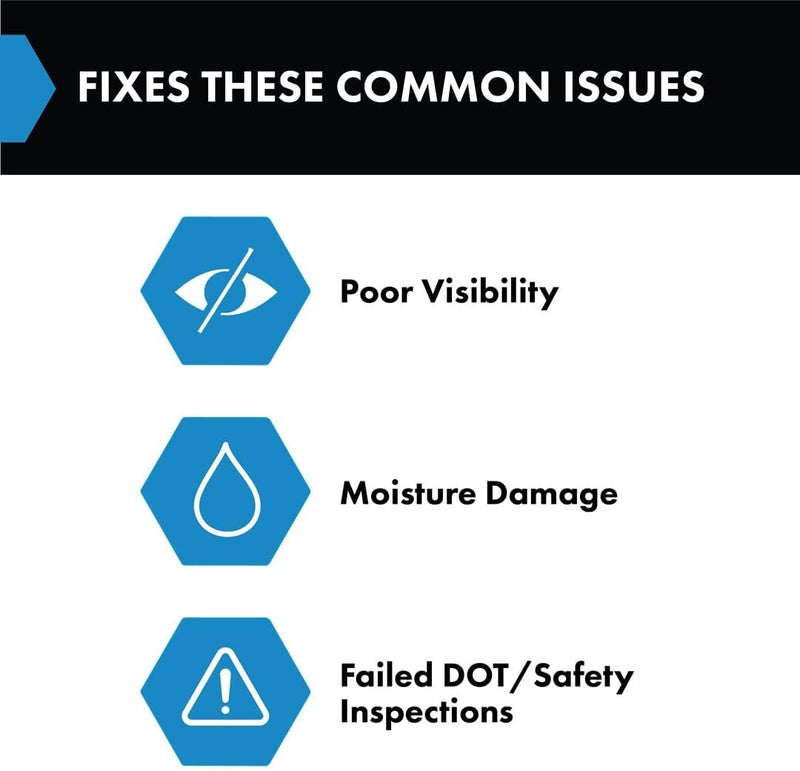 TRQ 2 Piece Driver & Passenger Side Tail Light Assembly Set Compatible with 1990-1996 Ford Bronco F150 Truck 1900-1997 With Styleside Bed F250 F350 F450 FO2800106 FO2801105 - Image 3